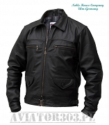 Flight Jacket Hartmann black horsehide